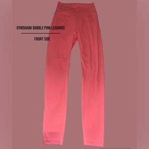 Bubble gum pink Gymshark leggings in an xs. Never worn